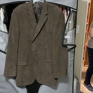 Andrew Fezza Brown Men's 3 Button Blazer 50L